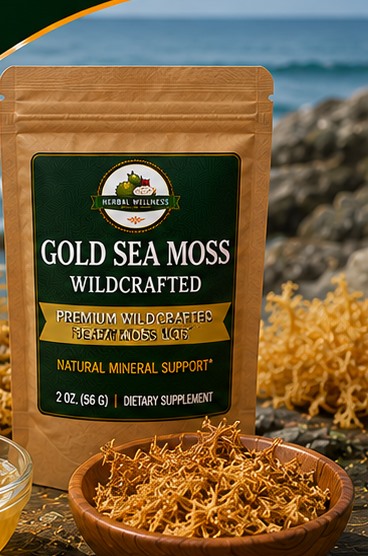 Gold Sea Moss, Wildcrafted